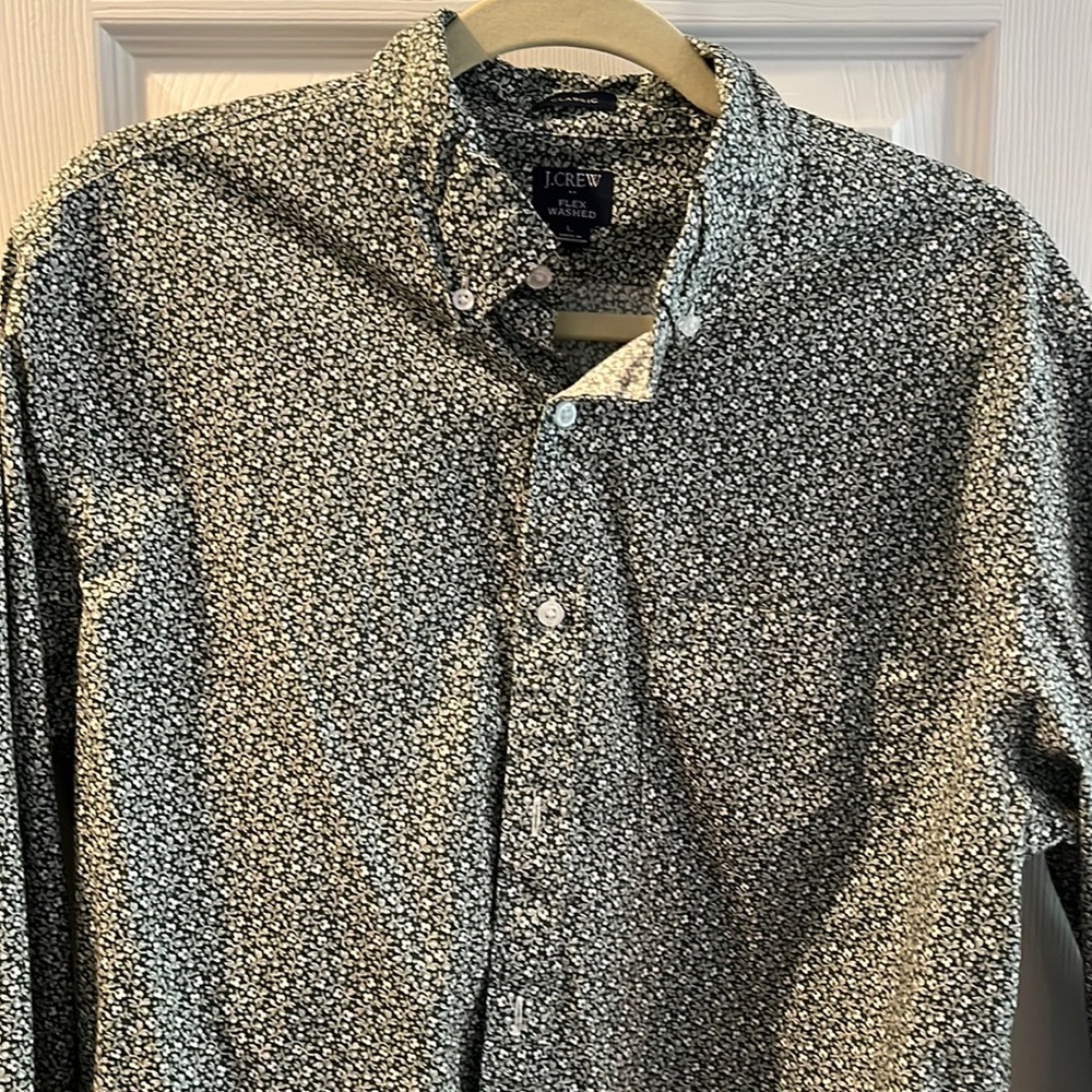 JCREW Flex washed large men’s dress shirt